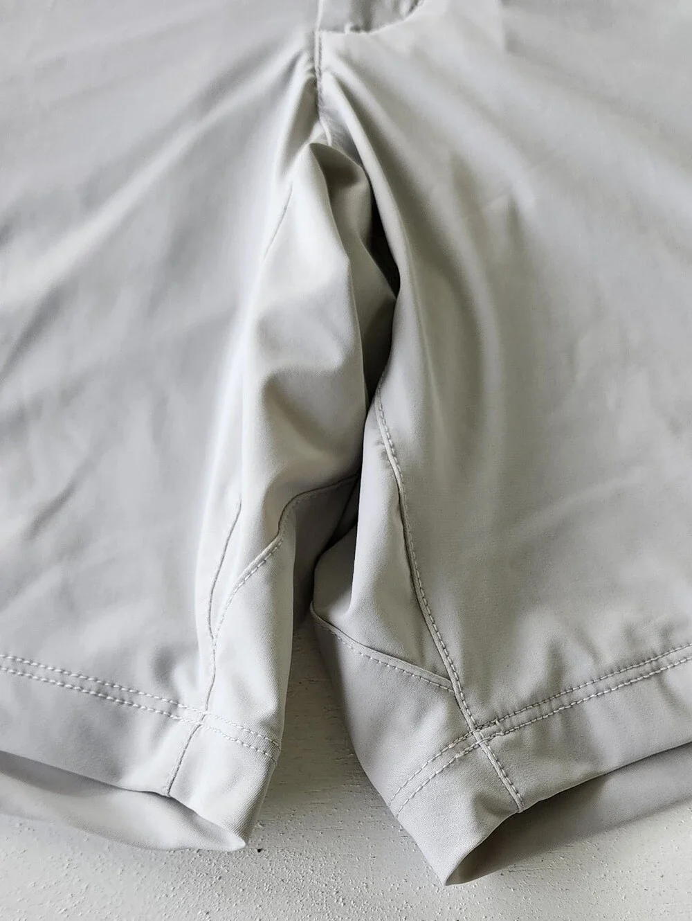 johnnie-O Light Gray Flat Front Shorts